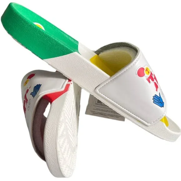 ⚽️Men’s Slides Size 11 Champion IPO Twister White Multi - Picture 8 of 12